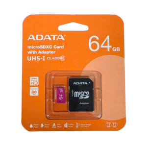 Disposable Cameras Film: Adata MicroSDXC Card with Adapter 64gb