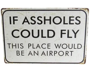 Just For Dad: Tin Sign - Airport?