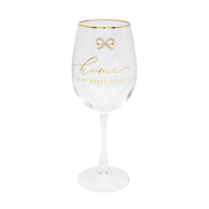 Gifts For Mum: Jewelled Wine Glass - Home