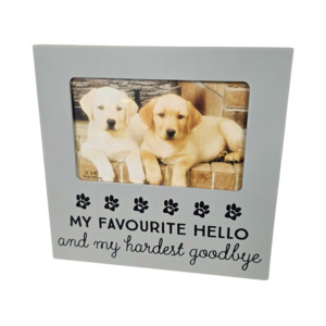 Pet Photo Frame Hello & Goodbye 6x4