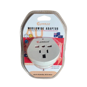 Sansai Worldwide Wall Plug Adaptor