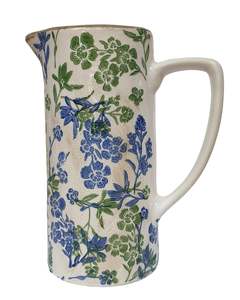 25.5cm Large Jug - Botanical Blue