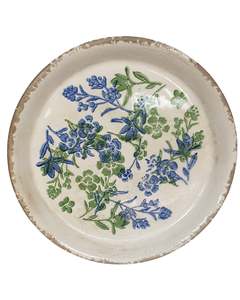 23.5cm Plate - Botanical Blue