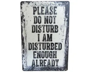 Just For Dad: Tin Sign - Disturbed Enough