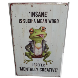 Novelty Signs: Art Tin - Mentally Creative