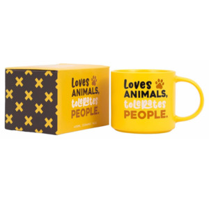 Cheeky Loves Animals Mug