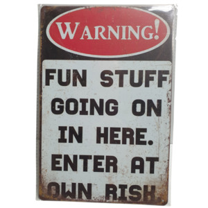 Art Tin - Warning Fun