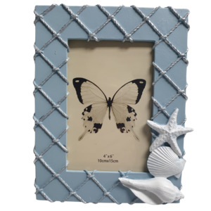 Photo Frames 1: 6x4 Shells on Fishing Net Frame