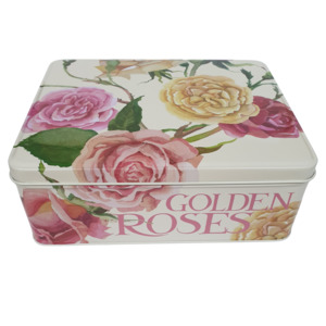 Kitchen: EB Golden Roses  - Deep Rectangle Tin