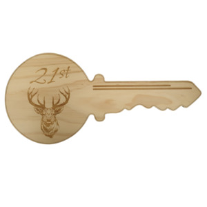 Novelty Signs: 21st Key Stag 35cm