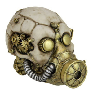 Steampunk Skull with Gas Mask
