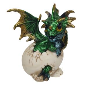 11cm Cute Dragon in egg Green