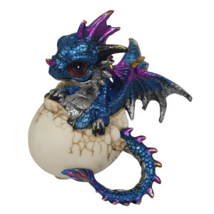 11cm Cute Dragon in egg Blue