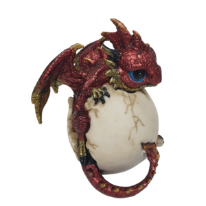 11cm Cute Dragon in Egg Red