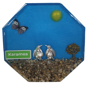 New Zealand Made Kiwiana: Resin Coaster - Karamea
