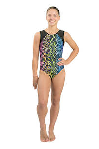 Rainbow Confetti | Matt | Sleeveless Leotard