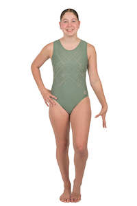 Leotards: Sage | Sleeveless Leotard