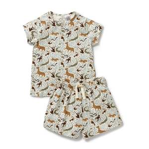 Sleep: Organic Short Sleeved Pyjamas | Mini Jungle