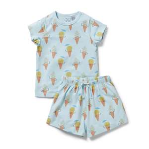 Organic Short Sleeved Pyjamas | Frosty Friends