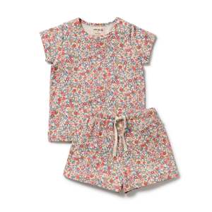 Organic Short Sleeved Pyjamas | Summer Bloom