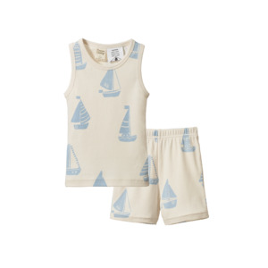 Singlet Pyjama Set | Regatta Blue