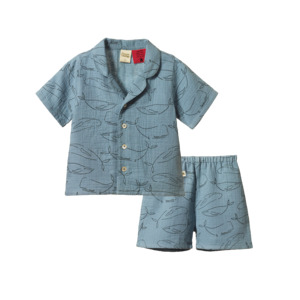 Seren Set Muslin | Blue Whale