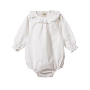 Clothing: Meadow Bodysuit Muslin | Ivory Flora