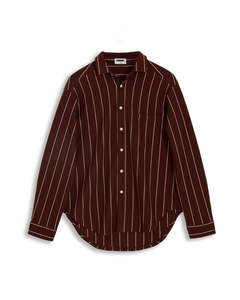Long Sleeve Sleep Shirt | Mahogany
