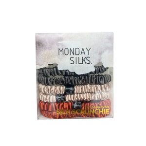 Skinny Silk Scrunchies - Copper Mix 6 Pack