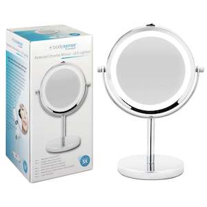 BODYSENSE PEDESTAL CHROME MIRROR LED - 5X
