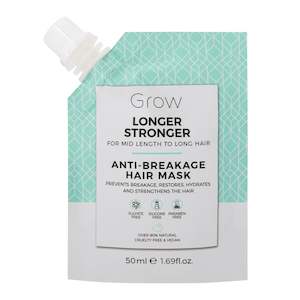 Grow Haircare: GROW LONGER STRONGER ANTI BREAKAGE HAIR MASK 50ML