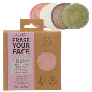 Erase Your Face: EYF MAKEUP REMOVING CIRCULAR 4 PACK - PASTEL
