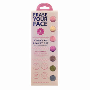 Erase Your Face: EYF MAKEUP REMOVING CLOTHS - 7 PK PASTEL