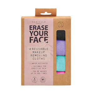 Erase Your Face: EYF MAKEUP REMOVING CLOTHS - 4 PK BRIGHTS
