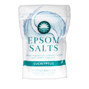 Wellness: ELYSIUM EPSOM SALTS EUCALYPTUS 450G