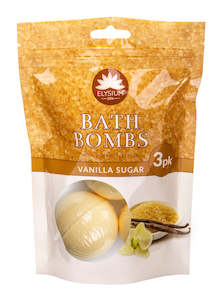Winter Essentials 1: ELYSIUM SPA BATH BOMBS VANILLA SUGAR 3x50g