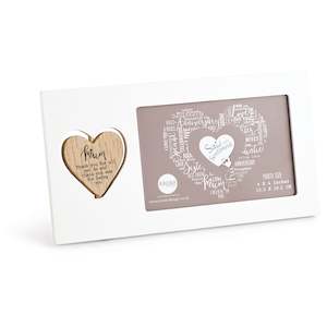Gifts 1: MUM HEART PHOTO FRAME (LANDSCAPE)