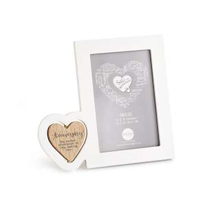 Gifts 1: ANNIVERSARY HEART PHOTO FRAME (LANDSCAPE)