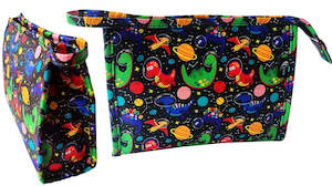 TOILET BAG KIDS - SPACE DINO - CLUTCH