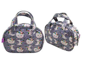 TOILET BAG KIDS - MOON - CLUTCH WITH HANDLES