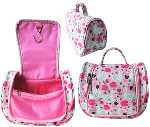 Toilet Bags: TOILET BAG KIDS - PINK SWAN - HANG UP CADDY