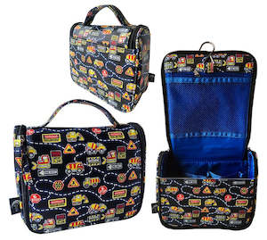 Kids Bags: TOILET BAG KIDS - ROAD WORKS - HANG UP CADDY