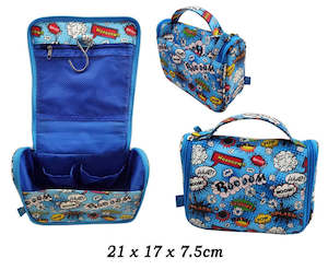 Kids Bags: TOILET BAG KIDS - COMIC - HANG UP CADDY