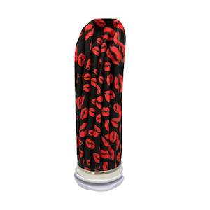 Clearance: ICE BAG REUSABLE - BLACK / PINK LIPS
