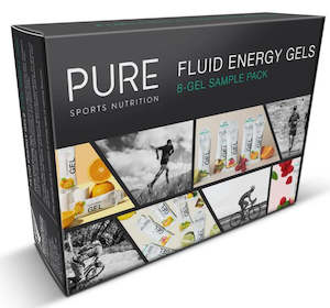 PURE FLUID ENERGY GEL 50G - SAMPLE PACK (8 GELS)