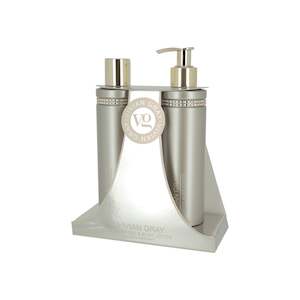 VG-BROWN CRYSTAL GIFTSET: SHOWER GEL & BODY LOTION 2X250ML