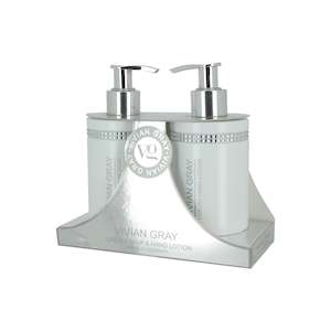 VG-WHITE CRYSTAL GIFTSET: CREAM SOAP & HAND LOTION 2X250ML