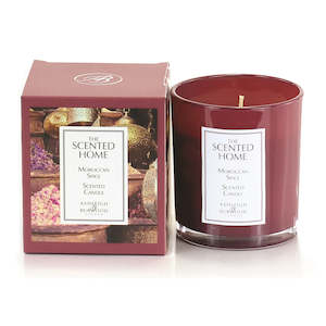 S.H BOXED GLASS CANDLE 225G MOROCCAN SPICE