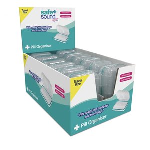 Safe Sound: S&S TRAVEL SIZE PILL ORGANISER - CDU 12