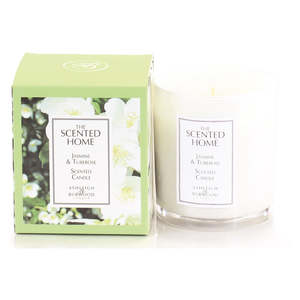 Home And Garden: S.H BOXED GLASS CANDLE 225G JASMINE & TUBEROSE